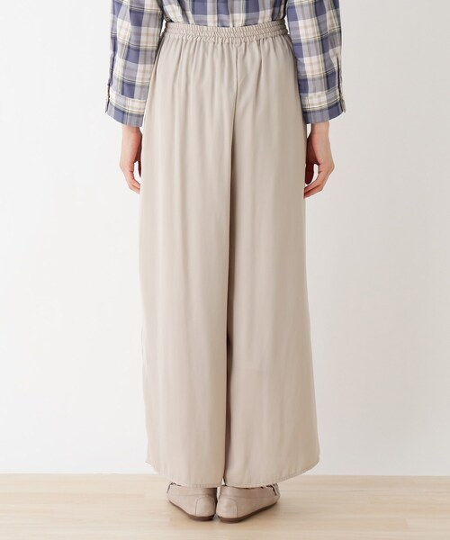 DRESKIP（ドレスキップ）の「◆【追加生産】サテンワイドパンツ（その他パンツ・レディース・ライトグレー/ネイビー/グレー系その他/ブラック系/ベージュ系その他4/ベビーピンク/カーキ・02/03/04）」の12枚目の写真