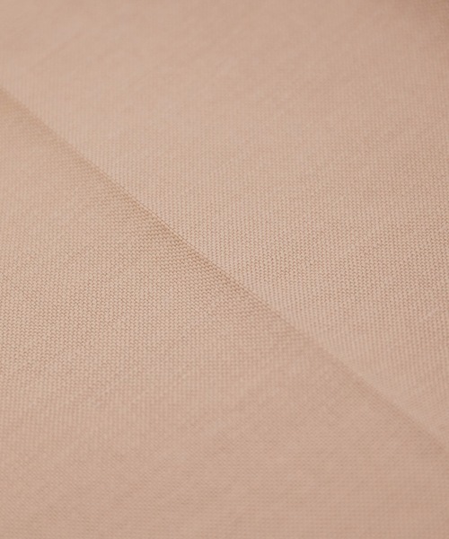 ROPE' PICNIC（ロペピクニック）の「【セットアップ対応】麻混ノーラペルジャケット（ノーカラージャケット・レディース・ベージュ/カーキ/ピンク・38）」の15枚目の写真
