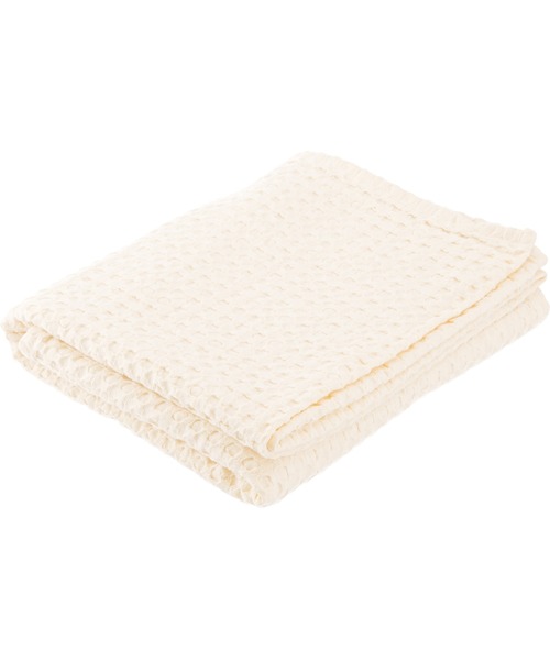 KATHARINE ROSS（キャサリンロス）の「【KATHARINE ROSS】CIRKEL ワッフルコットンスローケット130×160 WEB限定（ブランケット・レディース・チャコールグレー/グリーン/アイボリー・MEDIUM）」の19枚目の写真