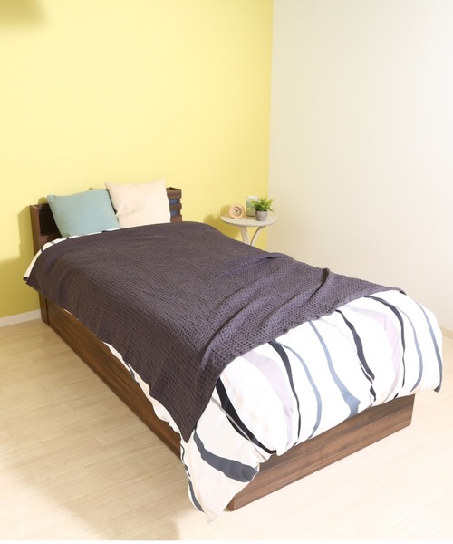 KATHARINE ROSS（キャサリンロス）の「【KATHARINE ROSS】CIRKEL ワッフルコットンスローケット130×160 WEB限定（ブランケット・レディース・チャコールグレー/グリーン/アイボリー・MEDIUM）」の17枚目の写真