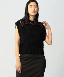 EDITION | MERCERIZE CO LILIY YARN ローゲージメッシュベスト(ニット/セーター)