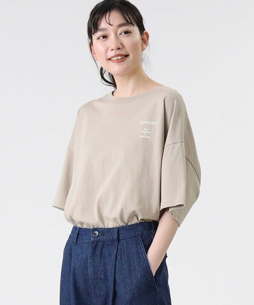 RAG MACHINE(ラグマシーン)の「【RAG MACHINE】フォトプリントTシャツ(Tシャツ/カットソー・レディース・ホワイト/ベージュ/ダークグレー・L/M)」の10枚目の写真