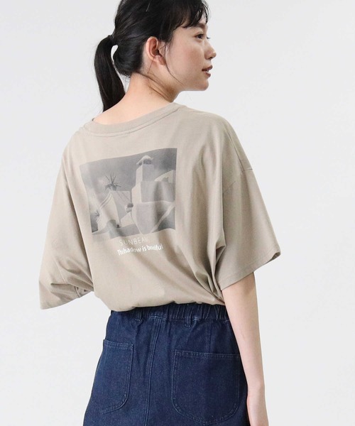 RAG MACHINE(ラグマシーン)の「【RAG MACHINE】フォトプリントTシャツ(Tシャツ/カットソー・レディース・ホワイト/ベージュ/ダークグレー・L/M)」の13枚目の写真