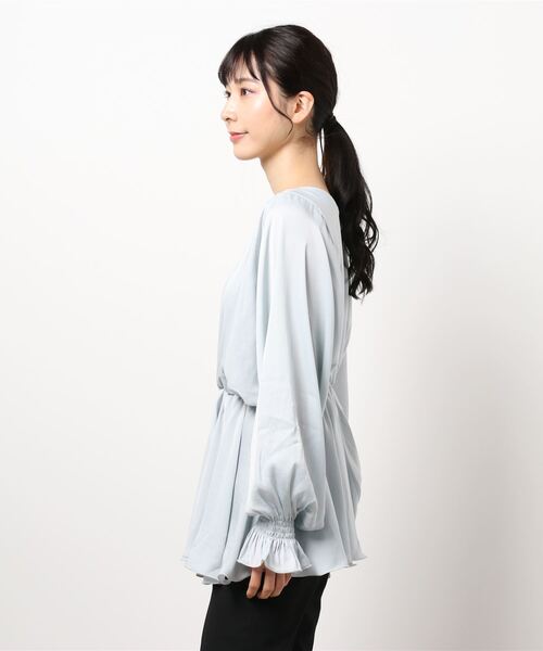 JUMELLE（ジュメロ）の「リリーブラウス（シャツ/ブラウス・レディース・ベージュ/ブルー・FREE）」の19枚目の写真