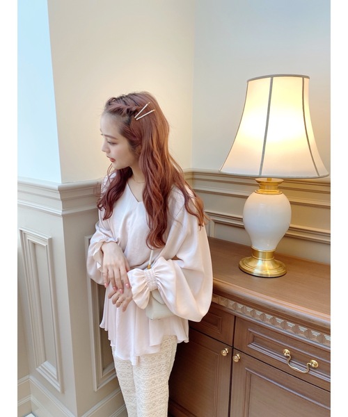 JUMELLE（ジュメロ）の「リリーブラウス（シャツ/ブラウス・レディース・ベージュ/ブルー・FREE）」の21枚目の写真