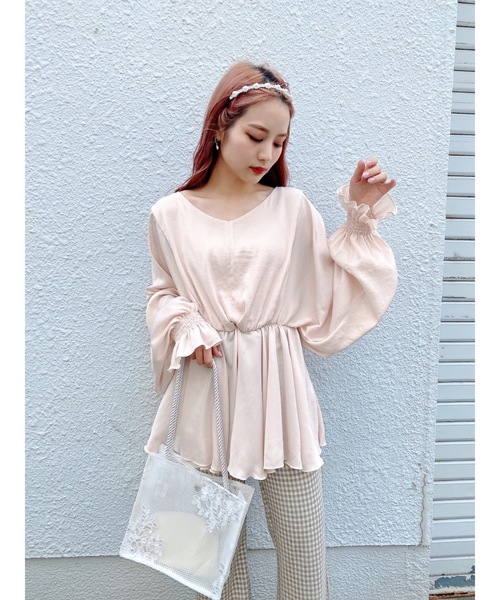 JUMELLE（ジュメロ）の「リリーブラウス（シャツ/ブラウス・レディース・ベージュ/ブルー・FREE）」の17枚目の写真