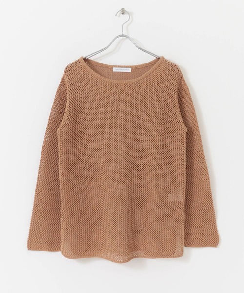 URBAN RESEARCH（アーバンリサーチ）の「メランジネップメッシュニット（ニット/セーター・レディース・カーキ/オレンジ/ホワイト系その他・FREE）」の21枚目の写真