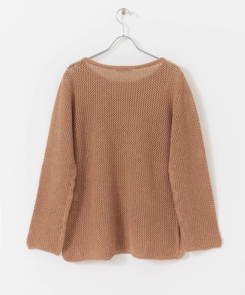 URBAN RESEARCH（アーバンリサーチ）の「メランジネップメッシュニット（ニット/セーター・レディース・カーキ/オレンジ/ホワイト系その他・FREE）」の11枚目の写真