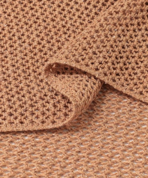URBAN RESEARCH（アーバンリサーチ）の「メランジネップメッシュニット（ニット/セーター・レディース・カーキ/オレンジ/ホワイト系その他・FREE）」の15枚目の写真