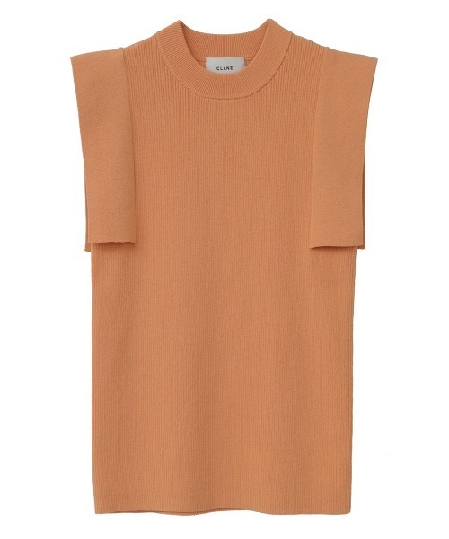 CLANE（クラネ）の「SQUARE SLEEVE KNIT（ニット/セーター・レディース・ホワイト/ブラック/ベージュ/オレンジ・01/02）」の12枚目の写真