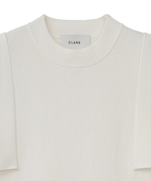 CLANE（クラネ）の「SQUARE SLEEVE KNIT（ニット/セーター・レディース・ホワイト/ブラック/ベージュ/オレンジ・01/02）」の6枚目の写真