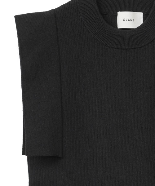 CLANE（クラネ）の「SQUARE SLEEVE KNIT（ニット/セーター・レディース・ホワイト/ブラック/ベージュ/オレンジ・01/02）」の18枚目の写真
