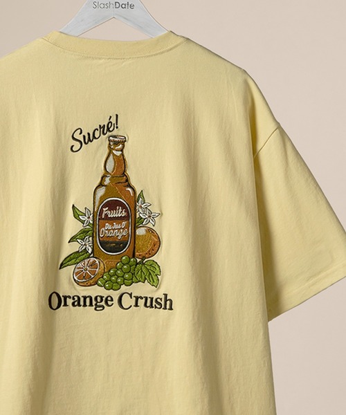 POWER TO THE PEOPLE（パワートゥーザピープル）の「【POWER TO THE PEOPLE】オーバーサイズレトログラフィックバッグ刺繍Ｔシャツ/フレグランス/トリップ/フード/オレンジ（Tシャツ/カットソー・メンズ・ホワイト系その他3/グレー系その他/ホワイト系その他/グレー/グリーン系その他/ホワイト系その他2/ピンク系その他/ホワイト/グリーン/ピンク/イエロー/イエロー系その他・L/M）」の10枚目の写真