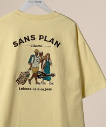 POWER TO THE PEOPLE | 【POWER TO THE PEOPLE】バッグ刺繍Ｔシャツ/フレグランス/トリップ/フード/オレンジ(Tシャツ/カットソー)