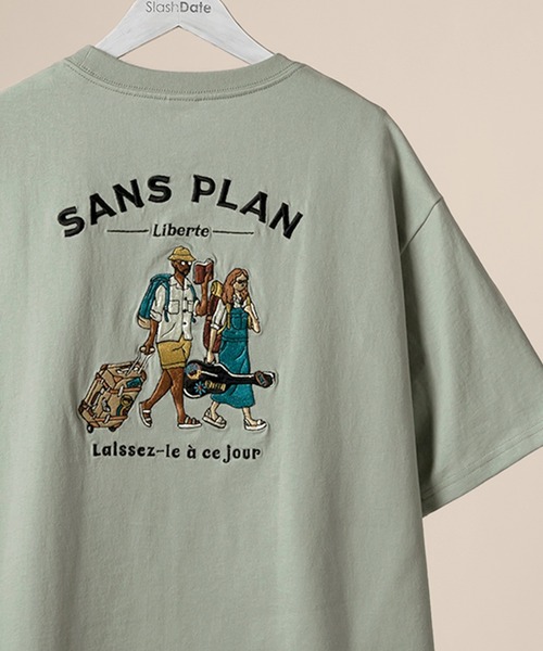 POWER TO THE PEOPLE（パワートゥーザピープル）の「【POWER TO THE PEOPLE】オーバーサイズレトログラフィックバッグ刺繍Ｔシャツ/フレグランス/トリップ/フード/オレンジ（Tシャツ/カットソー・メンズ・ホワイト系その他3/グレー系その他/ホワイト系その他/グレー/グリーン系その他/ホワイト系その他2/ピンク系その他/ホワイト/グリーン/ピンク/イエロー/イエロー系その他・L/M）」の7枚目の写真