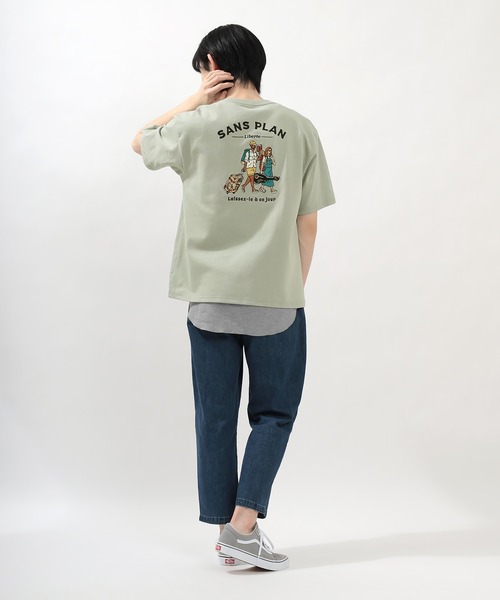 POWER TO THE PEOPLE（パワートゥーザピープル）の「【POWER TO THE PEOPLE】オーバーサイズレトログラフィックバッグ刺繍Ｔシャツ/フレグランス/トリップ/フード/オレンジ（Tシャツ/カットソー・メンズ・ホワイト系その他3/グレー系その他/ホワイト系その他/グレー/グリーン系その他/ホワイト系その他2/ピンク系その他/ホワイト/グリーン/ピンク/イエロー/イエロー系その他・L/M）」の13枚目の写真