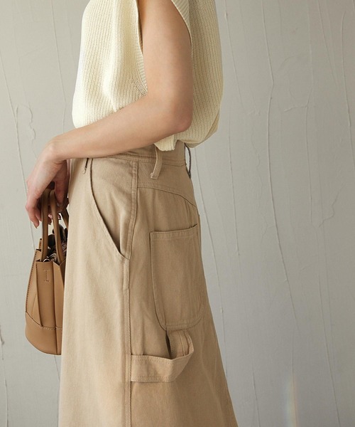 Chillfar(チルファー)の「フロントスリットロングスカート(スカート・レディース・ベージュ/オフホワイト/グリーン・MEDIUM/LARGE)」の20枚目の写真