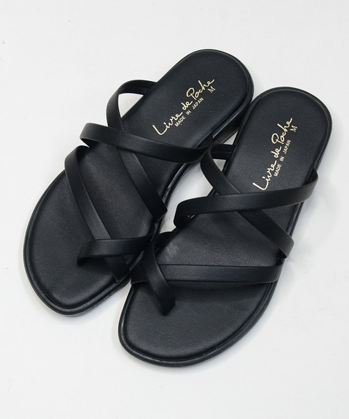 shopnikoniko（ショップニコニコ）の「サンダル 日本製 フラット トング 親指 合成皮革 サンダル（サンダル・レディース・パイソン/ブラウン/ブラック・LL/M/S/L）」の11枚目の写真