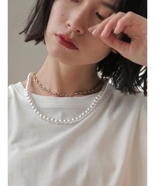 AMERICAN HOLIC（アメリカンホリック）の「パール×メタル2セットネックレス　＊（ネックレス・レディース・ゴールド・FREE）」の9枚目の写真