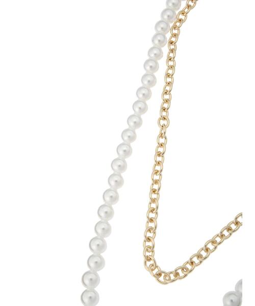 AMERICAN HOLIC（アメリカンホリック）の「パール×メタル2セットネックレス　＊（ネックレス・レディース・ゴールド・FREE）」の6枚目の写真