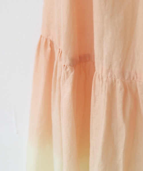 n'OrLABEL（ノアールレーベル）の「『グラデーションティアードスカート』（スカート・レディース・パープル/オレンジ・FREE）」の4枚目の写真