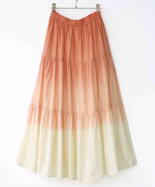 n'OrLABEL（ノアールレーベル）の「『グラデーションティアードスカート』（スカート・レディース・パープル/オレンジ・FREE）」の15枚目の写真