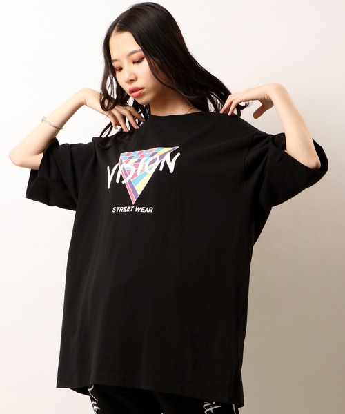 VISION STREET WEAR（ヴィジョンストリートウェア）の「VISION STREET WEAR ﾛｺﾞﾌﾟﾘﾝﾄﾜｯﾍﾟﾝ＆刺繍半袖Tｼｬﾂ（Tシャツ/カットソー・メンズ・ホワイト/ブラック/サックスブルー/グリーン/マスタード/ホワイト系その他/ブラック系その他/グリーン系その他/ブルー系その他/イエロー系その他/ホワイト系その他2/ホワイト系その他3/ホワイト系その他4/ブラック系その他2/ブラック系その他3/ブラック系その他4/グリーン系その他2/ブルー系その他2/イエロー系その他2/ブラック系その他5/ホワイト系その他5・LL/M/L）」の8枚目の写真
