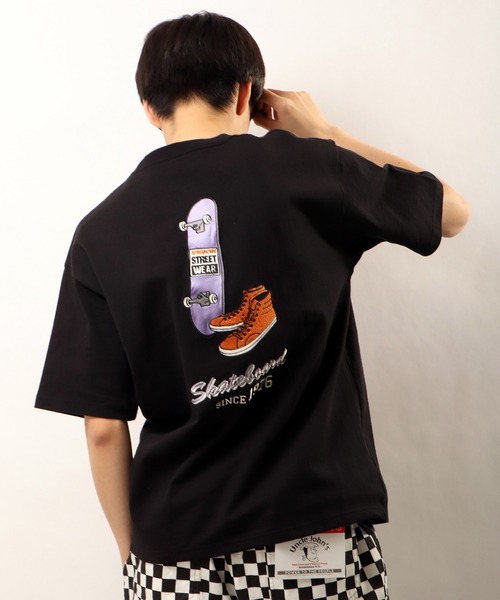 VISION STREET WEAR（ヴィジョンストリートウェア）の「VISION STREET WEAR ﾛｺﾞﾌﾟﾘﾝﾄﾜｯﾍﾟﾝ＆刺繍半袖Tｼｬﾂ（Tシャツ/カットソー・メンズ・ホワイト/ブラック/サックスブルー/グリーン/マスタード/ホワイト系その他/ブラック系その他/グリーン系その他/ブルー系その他/イエロー系その他/ホワイト系その他2/ホワイト系その他3/ホワイト系その他4/ブラック系その他2/ブラック系その他3/ブラック系その他4/グリーン系その他2/ブルー系その他2/イエロー系その他2/ブラック系その他5/ホワイト系その他5・LL/M/L）」の11枚目の写真