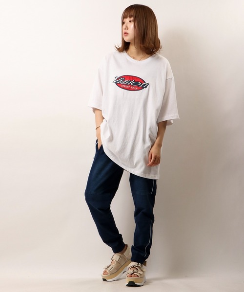 VISION STREET WEAR（ヴィジョンストリートウェア）の「VISION STREET WEAR ﾛｺﾞﾌﾟﾘﾝﾄﾜｯﾍﾟﾝ＆刺繍半袖Tｼｬﾂ（Tシャツ/カットソー・メンズ・ホワイト/ブラック/サックスブルー/グリーン/マスタード/ホワイト系その他/ブラック系その他/グリーン系その他/ブルー系その他/イエロー系その他/ホワイト系その他2/ホワイト系その他3/ホワイト系その他4/ブラック系その他2/ブラック系その他3/ブラック系その他4/グリーン系その他2/ブルー系その他2/イエロー系その他2/ブラック系その他5/ホワイト系その他5・LL/M/L）」の22枚目の写真