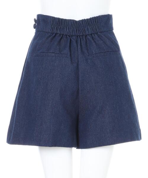 Allamanda（アラマンダ）の「サイドボタンショート／パンツ（その他パンツ・レディース・ブラック/インディゴブルー/アイボリー/ブラック系その他3・M）」の7枚目の写真