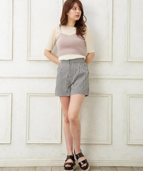 Allamanda（アラマンダ）の「サイドボタンショート／パンツ（その他パンツ・レディース・ブラック/インディゴブルー/アイボリー/ブラック系その他3・M）」の15枚目の写真