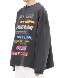 WE11DONE ウェルダン デザイン スウェット 韓国製 　 X4329 We11Done】ウェルダン 韓国 スタック ロゴ 長袖 フーディ