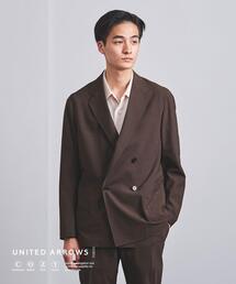 UNITED ARROWS | <UNITED ARROWS "COZY"> ファンクション ポリエステル/タフタ ダブル4ボタン ジャケット(テーラードジャケット)