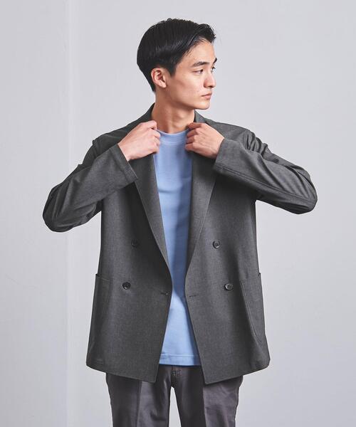 UNITED ARROWS（ユナイテッドアローズ）の「＜UNITED ARROWS "COZY"＞ ファンクション ポリエステル/タフタ ダブル4ボタン ジャケット（テーラードジャケット・メンズ・ダークブラウン/グレー・S/M/XL/L）」の3枚目の写真