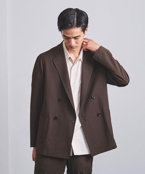 UNITED ARROWS（ユナイテッドアローズ）の「＜UNITED ARROWS "COZY"＞ ファンクション ポリエステル/タフタ ダブル4ボタン ジャケット（テーラードジャケット・メンズ・ダークブラウン/グレー・S/M/XL/L）」の12枚目の写真
