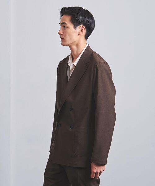 UNITED ARROWS（ユナイテッドアローズ）の「＜UNITED ARROWS "COZY"＞ ファンクション ポリエステル/タフタ ダブル4ボタン ジャケット（テーラードジャケット・メンズ・ダークブラウン/グレー・S/M/XL/L）」の13枚目の写真