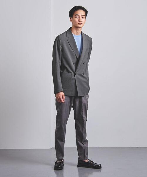 UNITED ARROWS（ユナイテッドアローズ）の「＜UNITED ARROWS "COZY"＞ ファンクション ポリエステル/タフタ ダブル4ボタン ジャケット（テーラードジャケット・メンズ・ダークブラウン/グレー・S/M/XL/L）」の6枚目の写真