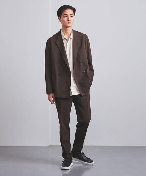 UNITED ARROWS（ユナイテッドアローズ）の「＜UNITED ARROWS "COZY"＞ ファンクション ポリエステル/タフタ ダブル4ボタン ジャケット（テーラードジャケット・メンズ・ダークブラウン/グレー・S/M/XL/L）」の15枚目の写真