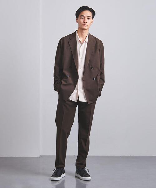 UNITED ARROWS（ユナイテッドアローズ）の「＜UNITED ARROWS "COZY"＞ ファンクション ポリエステル/タフタ ダブル4ボタン ジャケット（テーラードジャケット・メンズ・ダークブラウン/グレー・S/M/XL/L）」の16枚目の写真