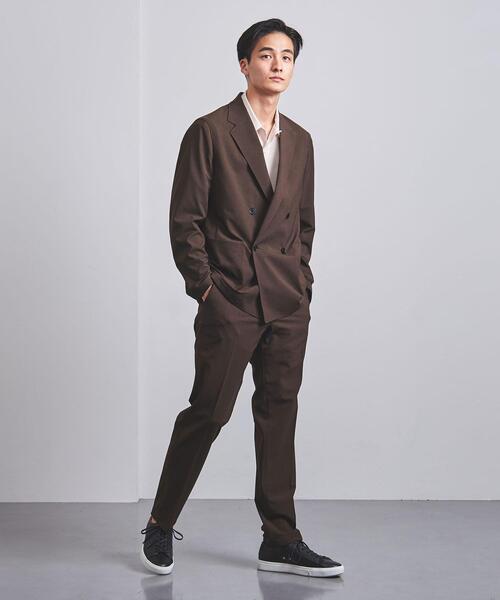 UNITED ARROWS（ユナイテッドアローズ）の「＜UNITED ARROWS "COZY"＞ ファンクション ポリエステル/タフタ ダブル4ボタン ジャケット（テーラードジャケット・メンズ・ダークブラウン/グレー・S/M/XL/L）」の17枚目の写真
