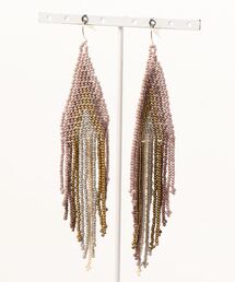 Three Four Time | ビーズフリンジピアス(ピアス（両耳用）)