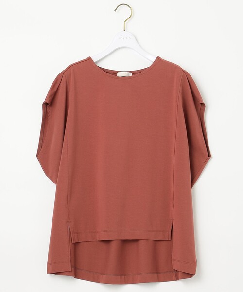 ANY SIS（エニィスィス）の「【北見ハッカコラボ】ドルマンスリーブ トップス（Tシャツ/カットソー・レディース・ライトグリーン系/ネイビー系/ローズ系/ホワイト系/イエロー系・4）」の7枚目の写真