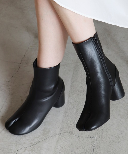 EVOL(イーボル)の「【EVOL】 タビショートブーツ IR9588(ブーツ・レディース・ブラック/ベージュ・22.5cm/23.5cm/24.5cm/23.0cm/24.0cm/25.0cm)」の13枚目の写真