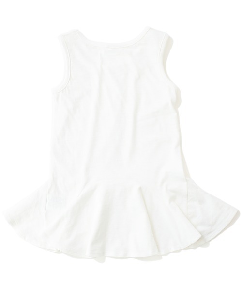 devirock（デビロック）の「裾フレアタンクトップ（タンクトップ・キッズ・ホワイト・110cm/100cm/120cm/130cm/140cm/150cm/160cm）」の5枚目の写真
