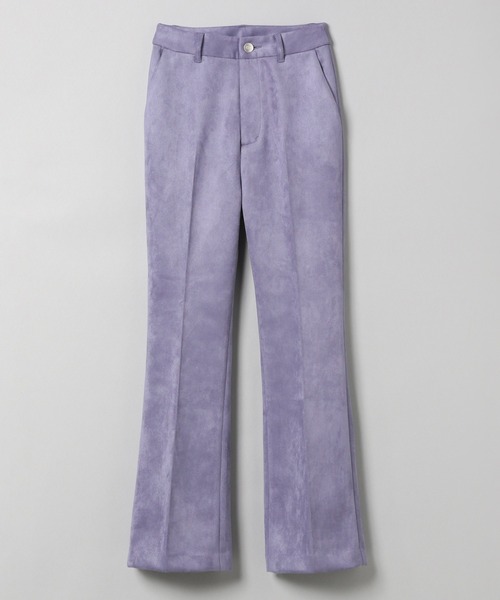 JEANASIS（ジーナシス）の「ヴィーガンヌバックバックスリットフレアパンツ/959366（その他パンツ・レディース・ブラック/グレイッシュベージュ/グリーン/ライトパープル/オフホワイト/カーキ・SMALL/MEDIUM）」の6枚目の写真