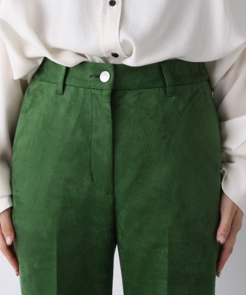 JEANASIS（ジーナシス）の「ヴィーガンヌバックバックスリットフレアパンツ/959366（その他パンツ・レディース・ブラック/グレイッシュベージュ/グリーン/ライトパープル/オフホワイト/カーキ・SMALL/MEDIUM）」の15枚目の写真