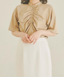 Ambre Neige | フロントギャザートップス／【WEB/EC限定商品】(シャツ/ブラウス)