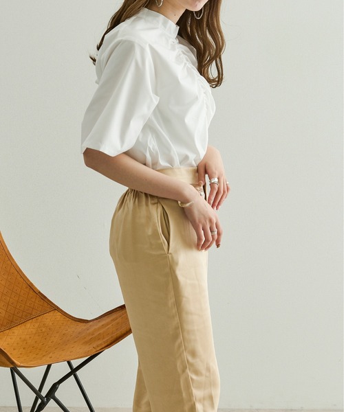 Ambre Neige(アンブルネージュ)の「フロントギャザートップス/【WEB/EC限定商品】(シャツ/ブラウス・レディース・オフホワイト/ライトブラウン/モカ/ナチュラル・FREE)」の15枚目の写真