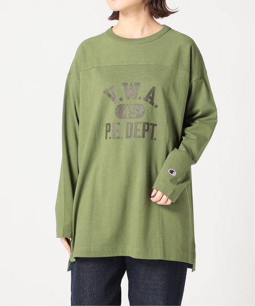 未使用☆タグ付き☆ チャンピオン　SLOBE別注 プリントカットソー SLOBE IENA（スローブイエナ） tシャツ Tシャツ 【Champion