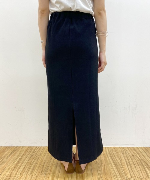 SHENERY(シーナリー)の「リブロングスカート(スカート・レディース・ブラック/ピンク/アイボリー/オレンジ・FREE)」の15枚目の写真